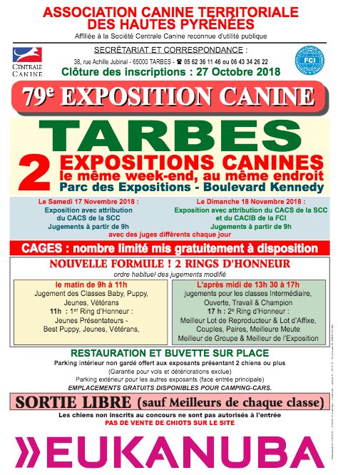 De La Tribu Des Beaux Lieux - Exposition Canine Internationale TARBES